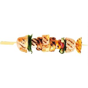 Spiedini in bambù da 23 cm per kebab, 100 pz/sacchetto, accessori per barbecue all'aperto GM1077 - Product Image 4