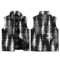 Manteau matelassé d'hiver respirant personnalisé MKB ENTERPRISE, vert et blanc, imprimé casque, sans manches, rembourré, zippé, pour supporter de football, chaud, style urbain