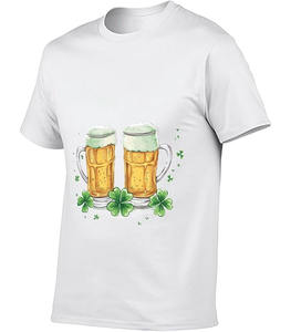 Camisetas de Punto con Cuello Redondo 100% Algodón de Alta Calidad al por Mayor 2025 para Hombre, Camisetas Informales de Verano de Manga Corta Transpirables - Product Image 3