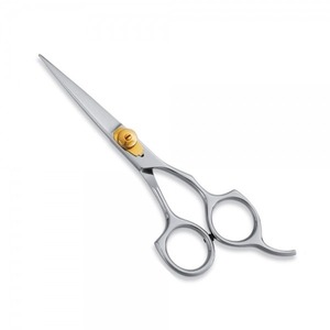 Ciseaux de coiffure professionnels en acier inoxydable à pointe affûtée pour droitiers, à long manche - Product Image 1