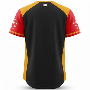 Maillots de baseball respirants personnalisés 100% polyester Impression par sublimation Couleurs et logos personnalisés Ensemble d'uniformes sportifs unisexes pour adultes - Product Image 2