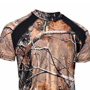 Chemise de chasse à manches courtes pour homme, camouflage, respirante, en polyester, vêtements d'extérieur, style automne - Product Image 5