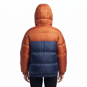 Best Quality <b>Women's</b> Two Tone Quilted Winter Puffer Hooded Jacket Slim Fit <b>Padded</b> Warm Outdoor <b>Coat</b> Color Block Wholesale - Product Image 6