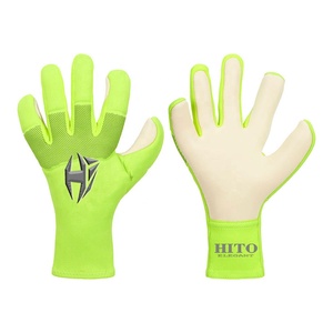 Premium Quality Custom Design Neoprene Soccer Goalkeeper <b>Gloves</b> With 4mm German <b>Latex</b> Elastic Strap Negative Cut - Product Image 1