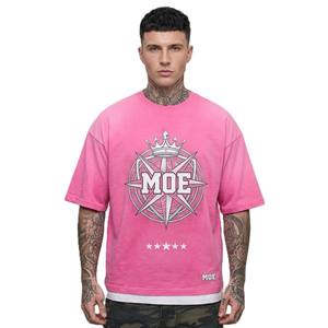 Camiseta de Algodón con Degradado Rosa para Hombre, Estilo Urbano, Estampado Gráfico, Fabricante de Ropa Personalizada - Product Image 5
