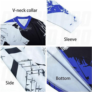 OEM Mountain Bike Jersey for Men Adults Long Sleeve Custom Sublimation Breathable Cycling Racing Shirt Off Road MTB Motorcycle - Product Image 5
