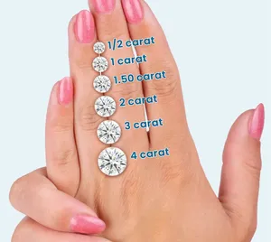 Pendientes Vintage para Mujer con Diamante Cultivado en Laboratorio IGI F/VS de 2 Quilates, Corte Redondo, Oro Blanco de 14K - Product Image 4