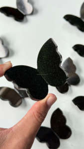 Farfalla 3D in Cristallo Green <span class=keywords><strong>Goldstone</strong></span> Intagliata a Mano, Imitazione Antica, Regalo di Nozze Feng Shui, Decorazione per la Casa, Vendita all'Ingrosso - Product Image 2