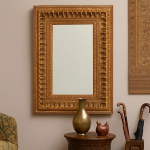 Contemporary Full Body <b>Mirror</b> for Apartment Decor Decorative Floral Detailing with Elegant Reflective Clarity - Product Image 5