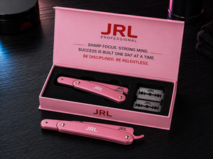 มีดโกนแบบตรงสแตนเลสแม่เหล็กลาย JRL สีทองเครื่องมือโกนหนวดคุณภาพสูงโลโก้และบรรจุภัณฑ์ตามสั่ง - Product Image 1
