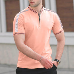 Polo homme personnalisé à manches courtes en coton et élasthanne, toile unie teinte, séchage rapide - Product Image 3