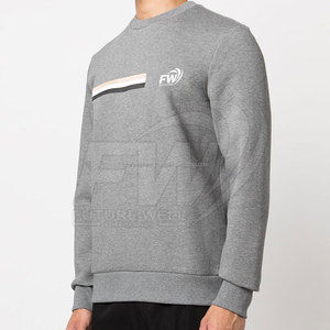 Sweat-shirt décontracté à manches longues pour hommes de haute qualité Prix d'usine Casual Crewneck Men Sweatshirt basics, coton mélangé - Product Image 3