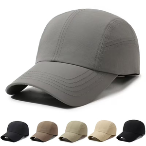 Curved Brim Denim Baseball Cap Hard Top Snapback Polyester Cotton Material Personalized Youth Size 5 Panel Baseball Cap - Product Image 4