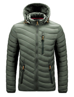 Veste d'hiver décontractée unisexe coupe-vent matelassée avec fermeture éclair, anti-UV, respirante, séchage rapide, rembourrée de duvet, col montant