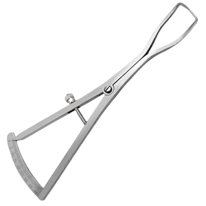 Calibrador dental Castroviejo modificado Weiss de 6.75″ curvado, 0-40 mm, herramienta de medición de precisión de acero inoxidable - Product Image 1