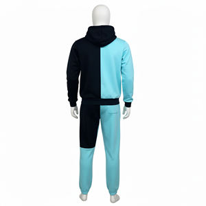 Conjunto Deportivo Personalizado para Hombre de Dos Piezas, Sudadera con Cuello Redondo y Bloques de Color, Pantalones Deportivos, Traje para Correr, Ropa Deportiva Casual - Product Image 6