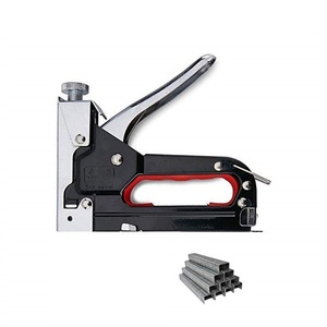 Pistola de grapas metálica 3 en 1 de alta resistencia, clavadora de clavos, mango de acero inoxidable, diseño clásico ecológico, fuerza de impacto ajustable para - Product Image 2