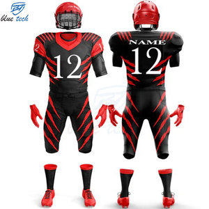 Men's American Football Uniform Set Breathable Custom Sublimated Printed Football Jersey Pants Short UV Protection for Training - Product Image 4