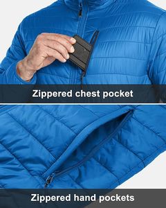 Custom Logo Detachable Hood Puffer <b>Jacket</b> Mens <b>Packable</b> Lightweight Thermal Winter Outerwear - Product Image 5