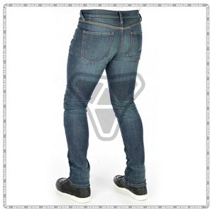 กางเกงยีนส์ขี่มอเตอร์ไซค์ของผู้ชายกางเกงยีนส์ใส่เล่นกีฬาป้องกันด้วยมาตรฐาน CE ความทนทานสูงออกแบบได้ตามต้องการ - Product Image 2