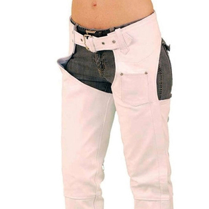 High Quality Men's Leather <b>Chaps</b> for Horse <b>Riding</b> Custom Logo New Fashion Solid Color Factory Equestrian Kits Accessories - Product Image 5