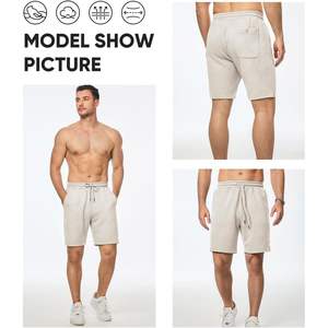 2025 hommes High Street Style décontracté 7 \ "été cordon sweat Shorts taille élastique Texture solide Logo décorations XXS taille - Product Image 2