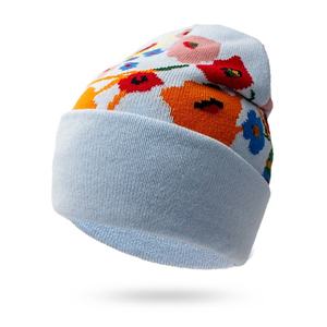 Bonnet en laine unisexe personnalisé avec logo, motif bébé mignon, bonnet tricoté d'hiver pour enfants, accessoires d'hiver en acrylique jacquard - Product Image 1