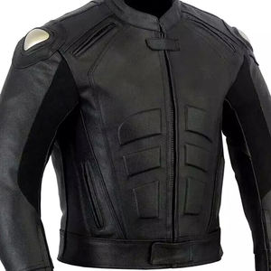Men's Motorcycle <b>Jacket</b> Canvas Genuine Leather Hooded Front <b>Racing</b> <b>Racing</b> Jersey High Quality Coated Breathable Biker Wear - Product Image 3