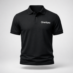 Camiseta Polo Negra con Logotipo Personalizado OEM – Polo de Hombre de Algodón Piqué Premium – Fabricante de Uniformes y Corporativo de Marca Privada - Product Image 1