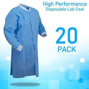 Blouse de laboratoire blanche professionnelle unisexe à manches longues pour adultes, tenue de travail médicale d'hôpital, uniforme de médecin, blouses de laboratoire de type scrub - Product Image 3