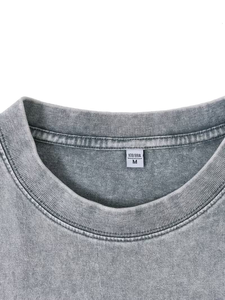 Men's Gray Sleeveless Tank Top Set Crew Neck Knitted Cotton Breathable Casual Summer Striped Vintage 200g Customizable Digital - Product Image 4