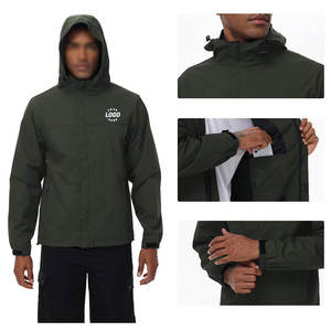 Veste Softshell Imperméable Personnalisée pour Homme, à Capuche, Coupe-Vent, Respirante, pour Randonnée en Plein Air, Logo OEM, Vêtements de Travail d'Hiver, Vente en Gros - Product Image 3