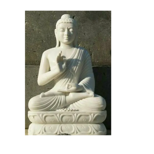 Estatua de Buda bajo el Árbol Bodhi, Esculturas Talladas en Piedra de Mármol, el Fundador del Budismo, Buda Sakyamuni Sentado en Meditación - Product Image 1