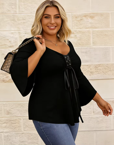 Robes d'été pour femmes grande taille à col en V de luxe, best-sellers professionnels 2025, en vente - Product Image 1