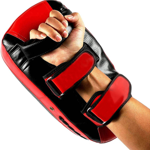 Custom Logo High Quality for Kick Boxing and Muay Thai Training Authentic PU Kick Pad with Curved Design with Company logo - Product Image 3