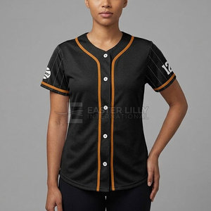 Maillot de softball pour jeunes, col en V, unisexe, dernier design, couleur unie, 100% polyester, respirant, séchage rapide, manches courtes, toutes saisons - Product Image 3