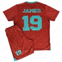 Ensemble de maillots de football unisexe pour club, idéal pour l'entraînement et les matchs, 100 % polyester, léger, antibactérien, été