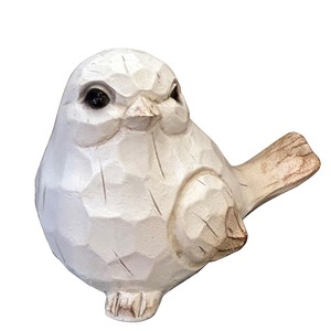 Sculpture d'oiseau rustique en bois de pin artisanal - Finition vieillie couleur miel - Décoration écologique style ferme - 20x12x8 cm - Product Image 2