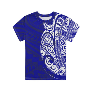 Custom 3D Polynesian Hawaii T-Shirt White Pattern Tribal <b>Tattoo</b> Street wear Men Women Streetwear Unisex Tee Top - Product Image 3