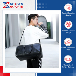 Wholesale Supplier of Unmatched Quality PU Leather <b>Travel</b> with Zipper Closure and Shoe Compartment for Daily Life Usage - Product Image 6