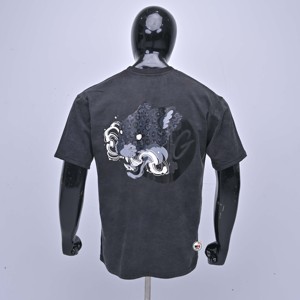 Camiseta Unisex Negra de Manga Corta con Cuello Redondo, Corte Regular, Estilo Casual Urbano, 100% Algodón Jersey, Secado Rápido, Antiencogimiento - Product Image 2
