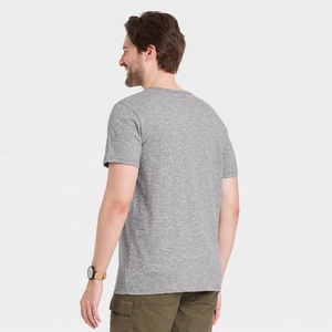 Men's Casual Wear T-Shirt Standard Fit Short Sleeve Crew Neck 100% Cotton Breathable Quick Dry Plus Size Plain Design Blank - Product Image 3