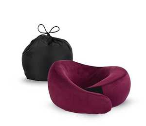 Washable <b>Memory</b> <b>Foam</b> U-Shape Snack <b>Travel</b> <b>Pillow</b> for Neck Support | Portable Ergonomic Cushion for Car Flight & Office OEM - Product Image 1