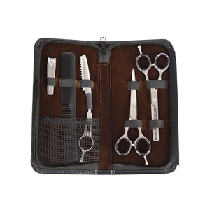 Kit Profesional de Tijeras de Peluquería, Tijeras de Corte Profesional para Barbería, Tijeras de Entresacar, Navaja de Afeitar con Estuche - Product Image 6