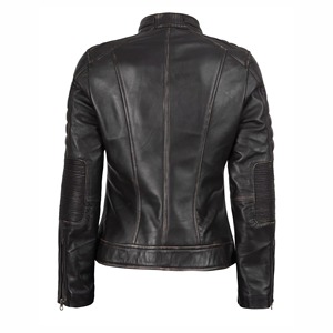 Fashion Comfortable Women's <b>Leather</b> <b>Jacket</b> <b>Long</b> Sleeves Genuine <b>Leather</b> <b>Jacket</b> for Women's - Product Image 6