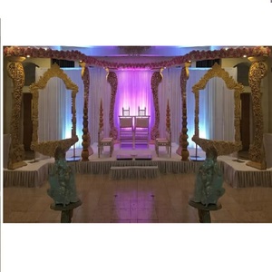 Etonnant mariage Style ouvert Mandap décoration rustique mariage indien en plein air Mandap à couper le souffle Mandap ouvert pour mariage Royaume-Uni - Product Image 1