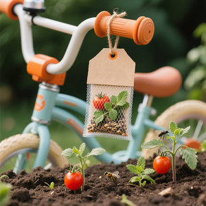 Étiquettes en papier de semences recyclées personnalisées pour produits artisanaux écologiques - Product Image 1