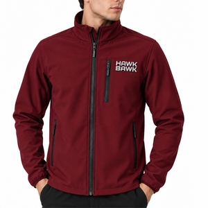 <b>Men</b>’s <b>Lightweight</b> Softshell Full Zip Outdoor <b>Jacket</b> Regular Fit Polyester Material Flexible Sleeve Fit Clean Outdoor Style - Product Image 1