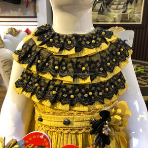 Beauté concassage coton robe avec bandeau de qualité incroyable design fantaisie robe - Product Image 3