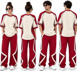 Conjunto Deportivo Informal de Camiseta de Manga Corta y Pantalones Jogger, Ropa Deportiva Transpirable, Traje de Dos Piezas, Estilo Urbano - Product Image 5